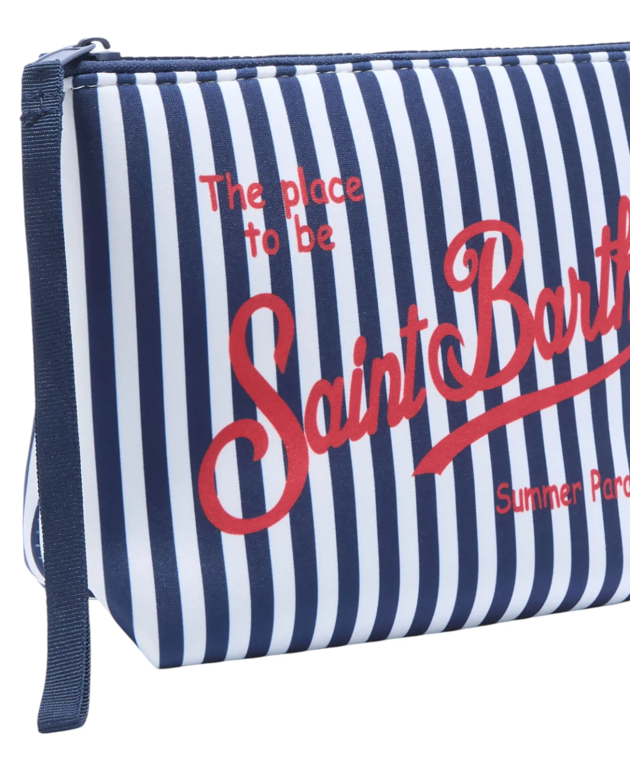 Pochette Aline Stripes MC2 Saint Barth con logo