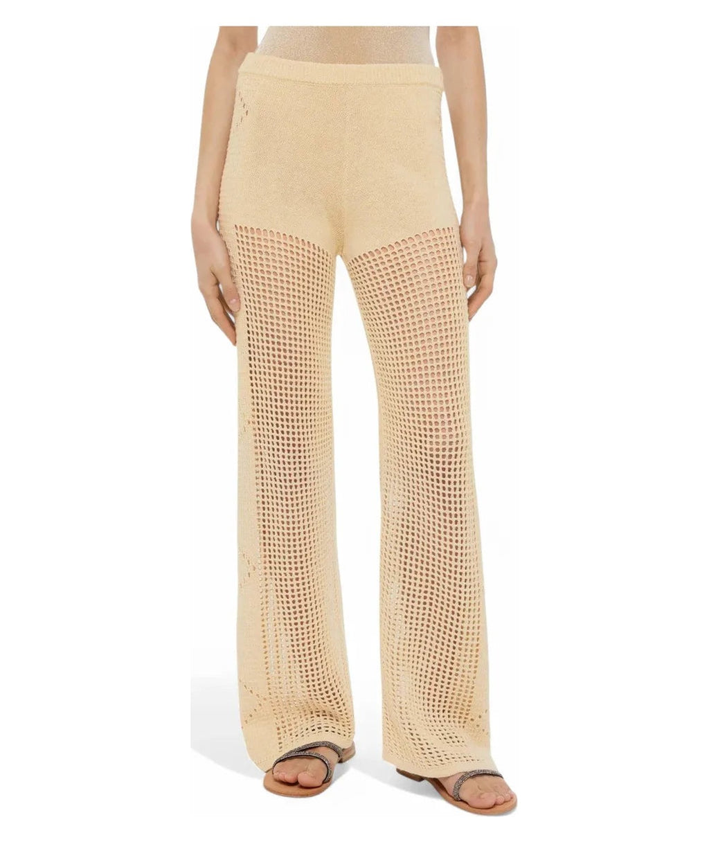 Pantaloni Flare Alva in Maglia Crochet-Mc2 Saint Barth-Pantaloni-Vittorio Citro Boutique