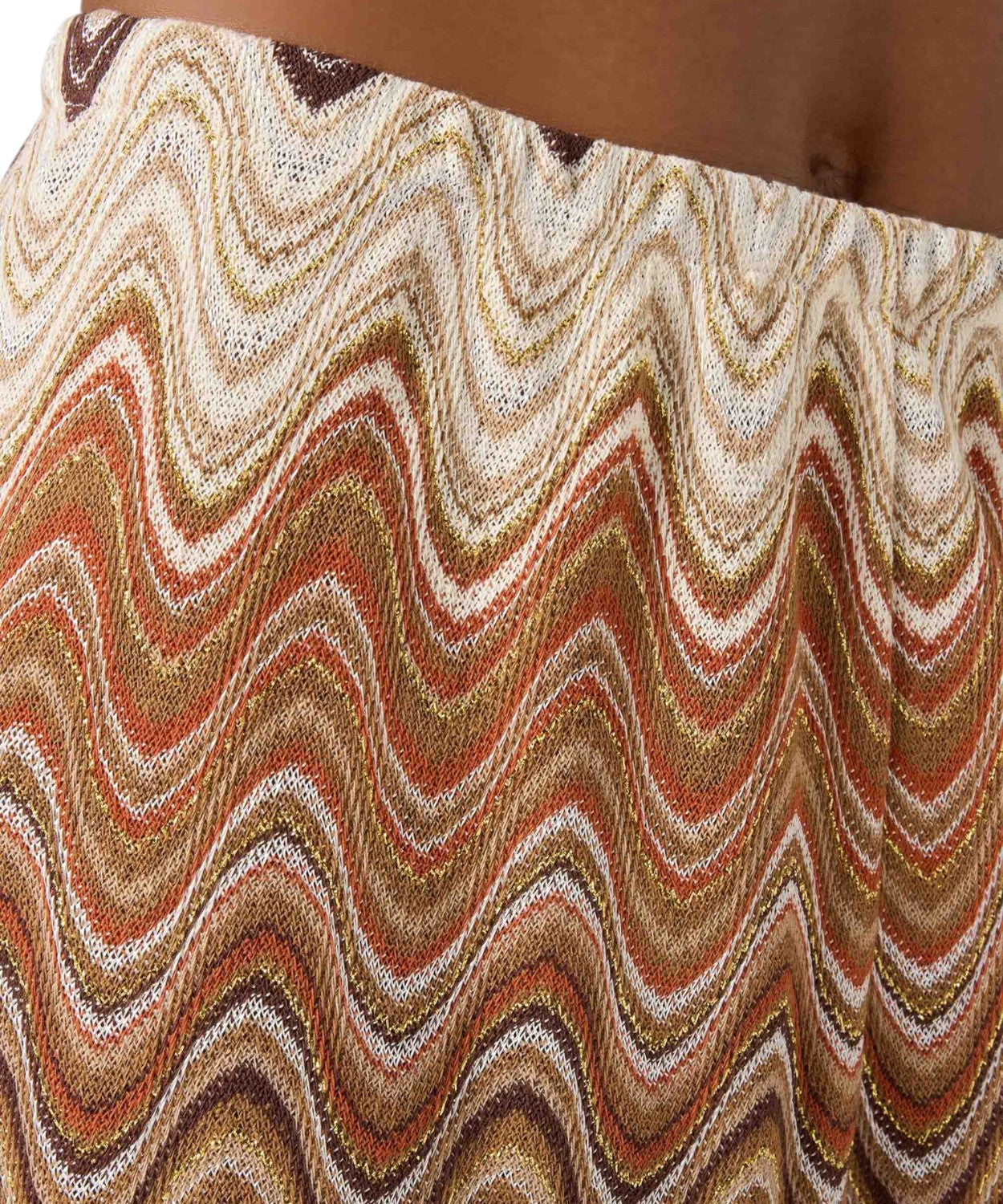 Długie spodnie Amalia z dzianiny raschel