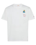 T-shirt Austin in Cotone Bianco con Ricamo Golden Hour-Mc2 Saint Barth-T-shirt-Vittorio Citro Boutique