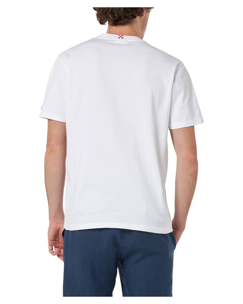 T-shirt Uomo in Cotone Austin con Ricamo Portofino Gin-Mc2 Saint Barth-T-shirt-Vittorio Citro Boutique
