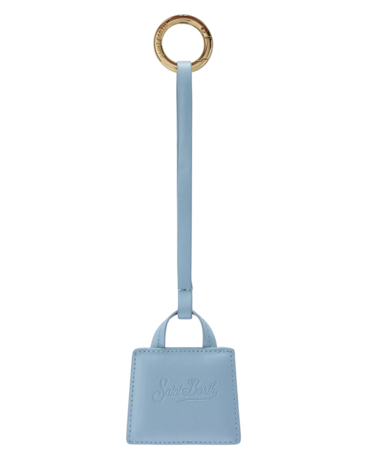 Charm para bolso MC2 Saint Barth en piel azul celeste