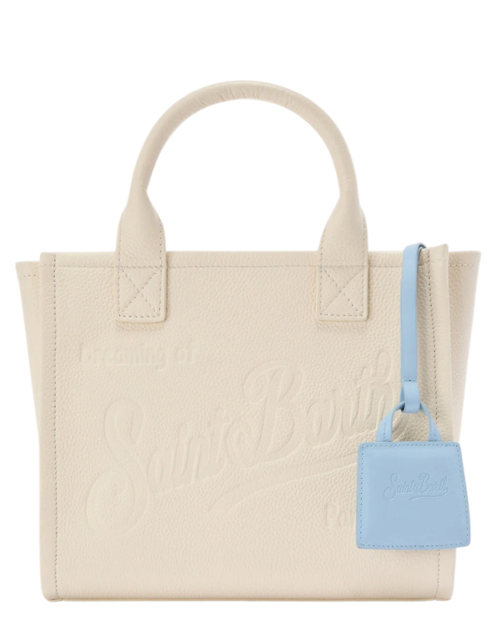 Charm para bolso MC2 Saint Barth en piel azul celeste