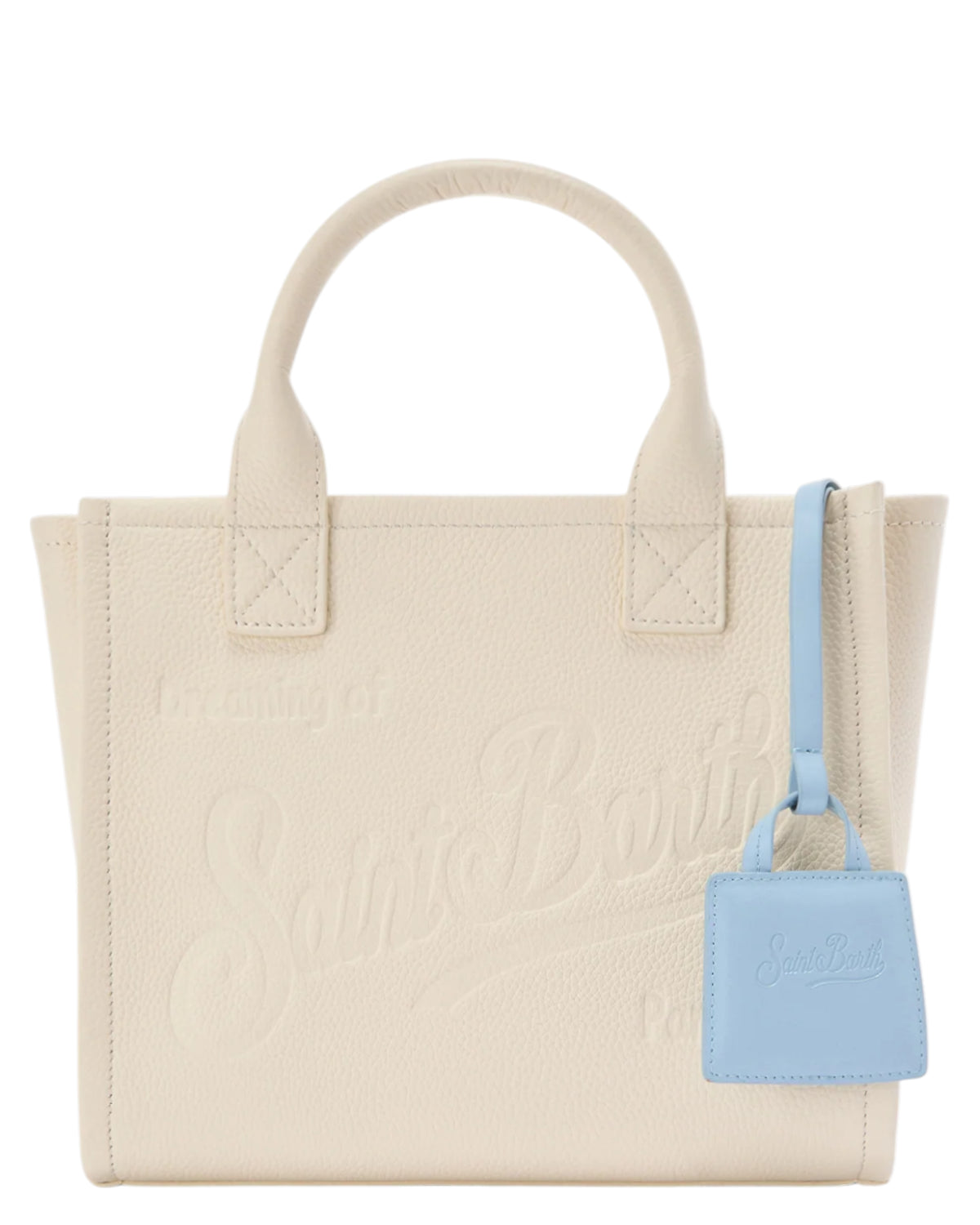 Charm para bolso MC2 Saint Barth en piel azul celeste