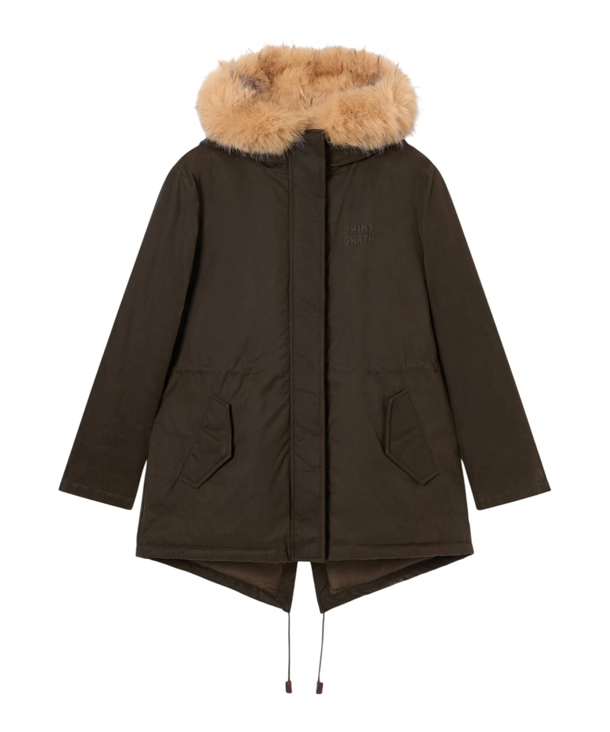 Mc2 Saint Barth Giacca Donna in Cotone Cerato con Interno in Pelliccia