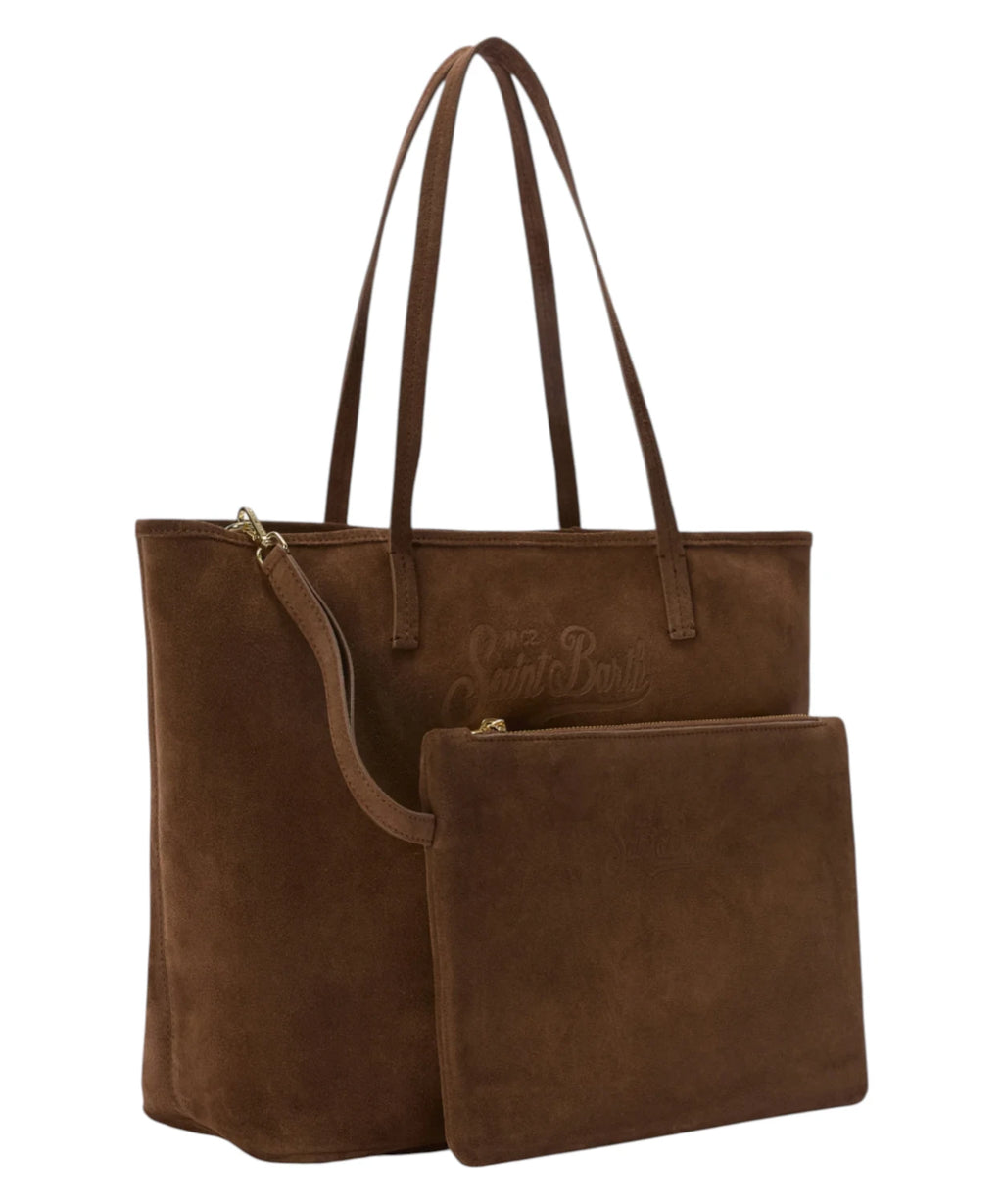 MC2 Saint Barth City Regular Suede Bag with Removable Pouch