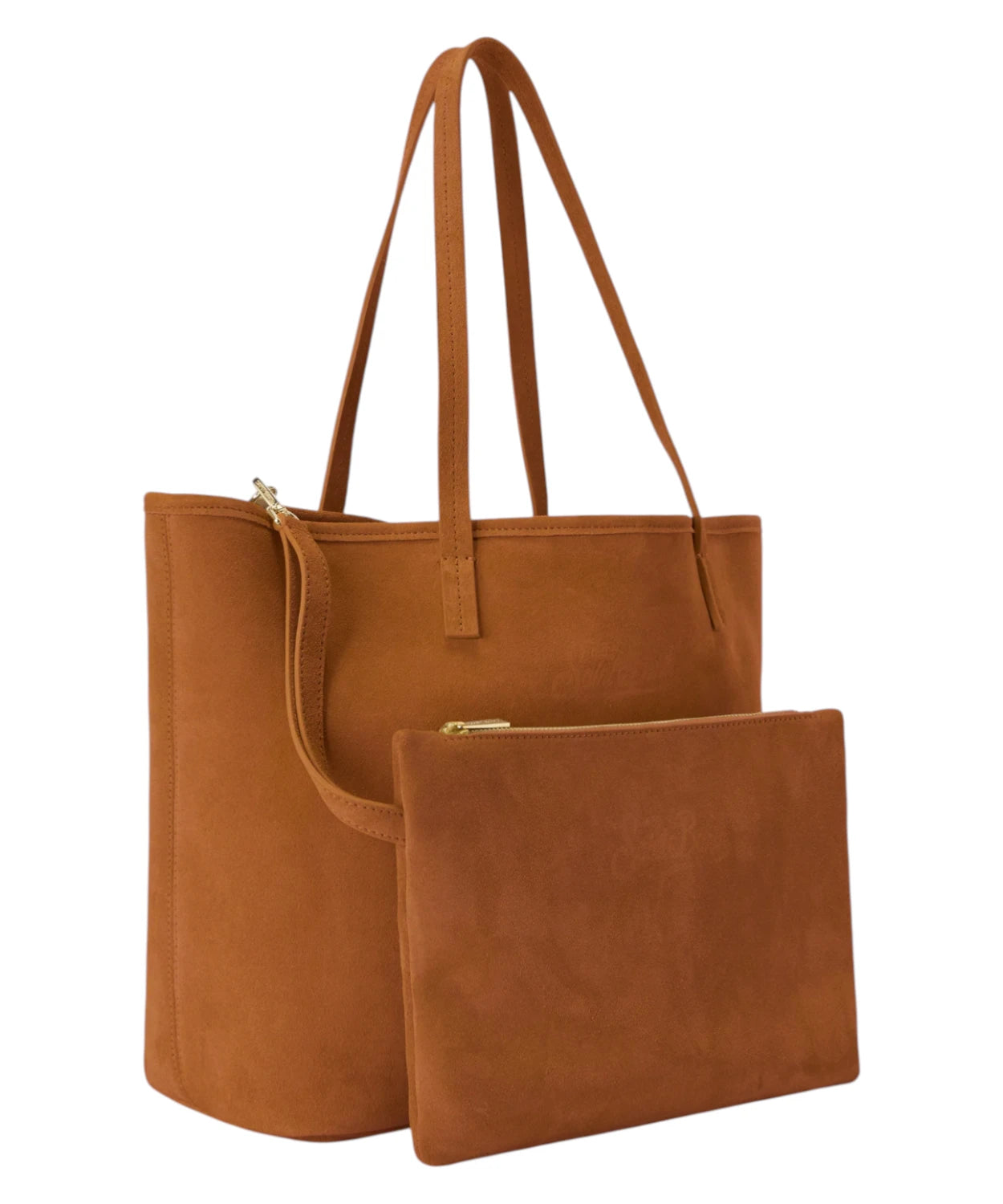Borsa City Regular Suede MC2 Saint Barth con Pouch Removibile