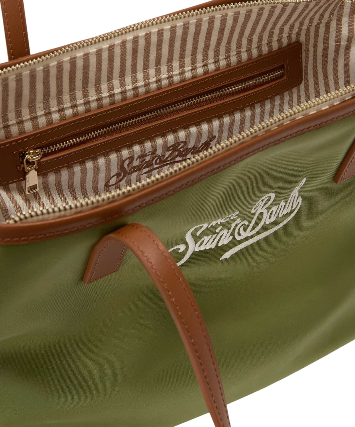 Borsa City Medium Nylon Nero MC2 Saint Barth
