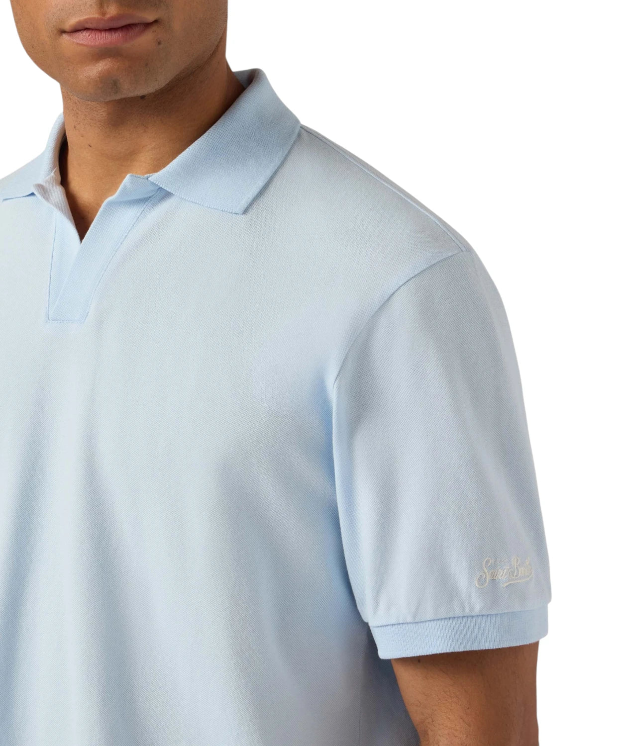 Polo voor heren Charles MC2 Saint Barth in katoenen piqué