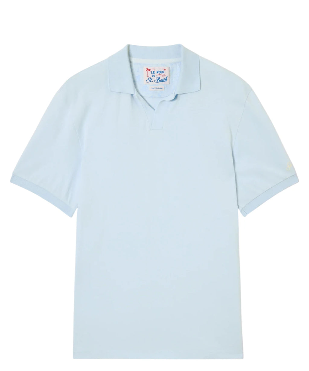 Polo voor heren Charles MC2 Saint Barth in katoenen piqué