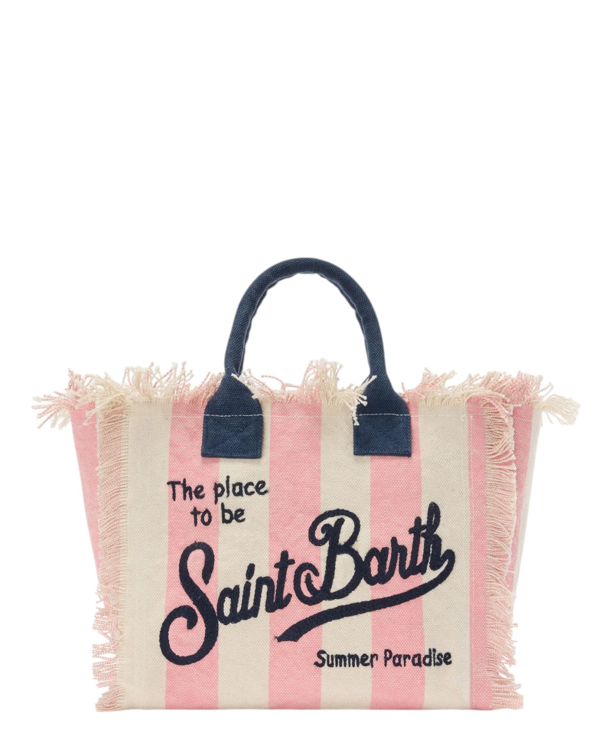 Borsa Colette Stripes MC2 Saint Barth i lærred