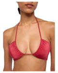 Top Fascia Donna Dahlia Rosso Mattone Shimmer-Mc2 Saint Barth-Costumi da bagno-Vittorio Citro Boutique