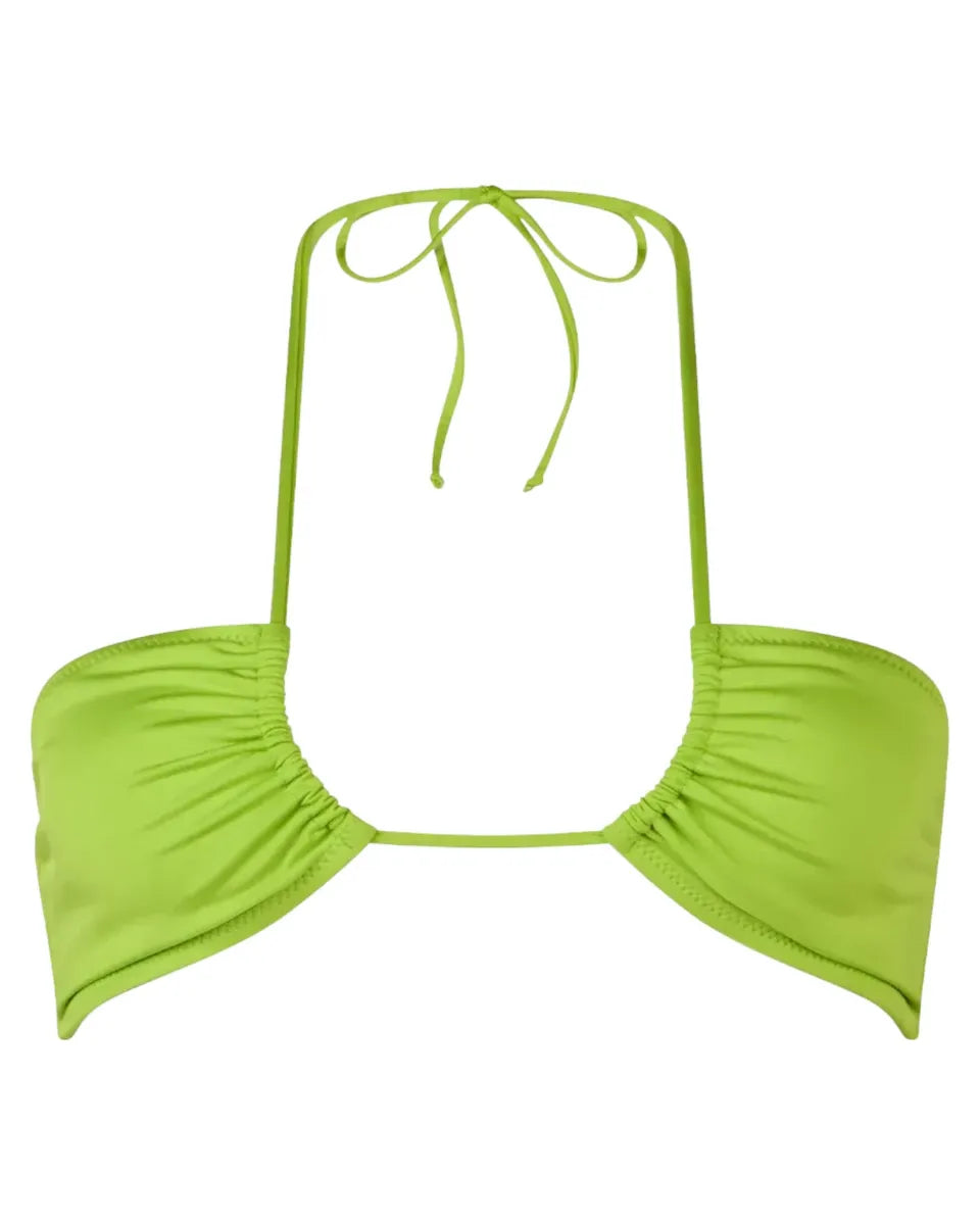 Top Mare a Fascia Dahlia Verde Lime-Mc2 Saint Barth-Costumi da bagno-Vittorio Citro Boutique