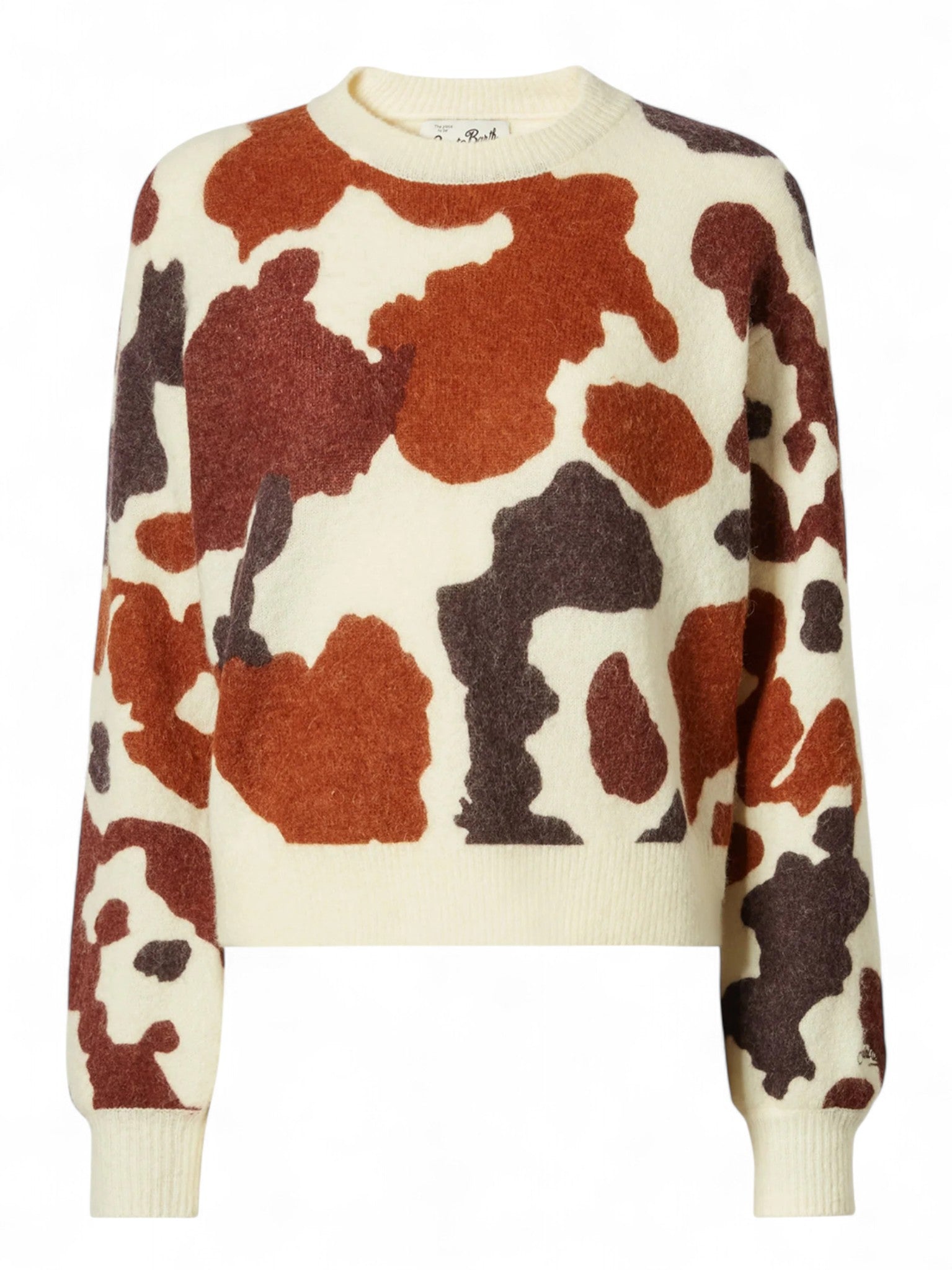 Maglione Danya in misto lana merino con stampa muccata-Mc2 Saint Barth-Maglieria-Vittorio Citro Boutique