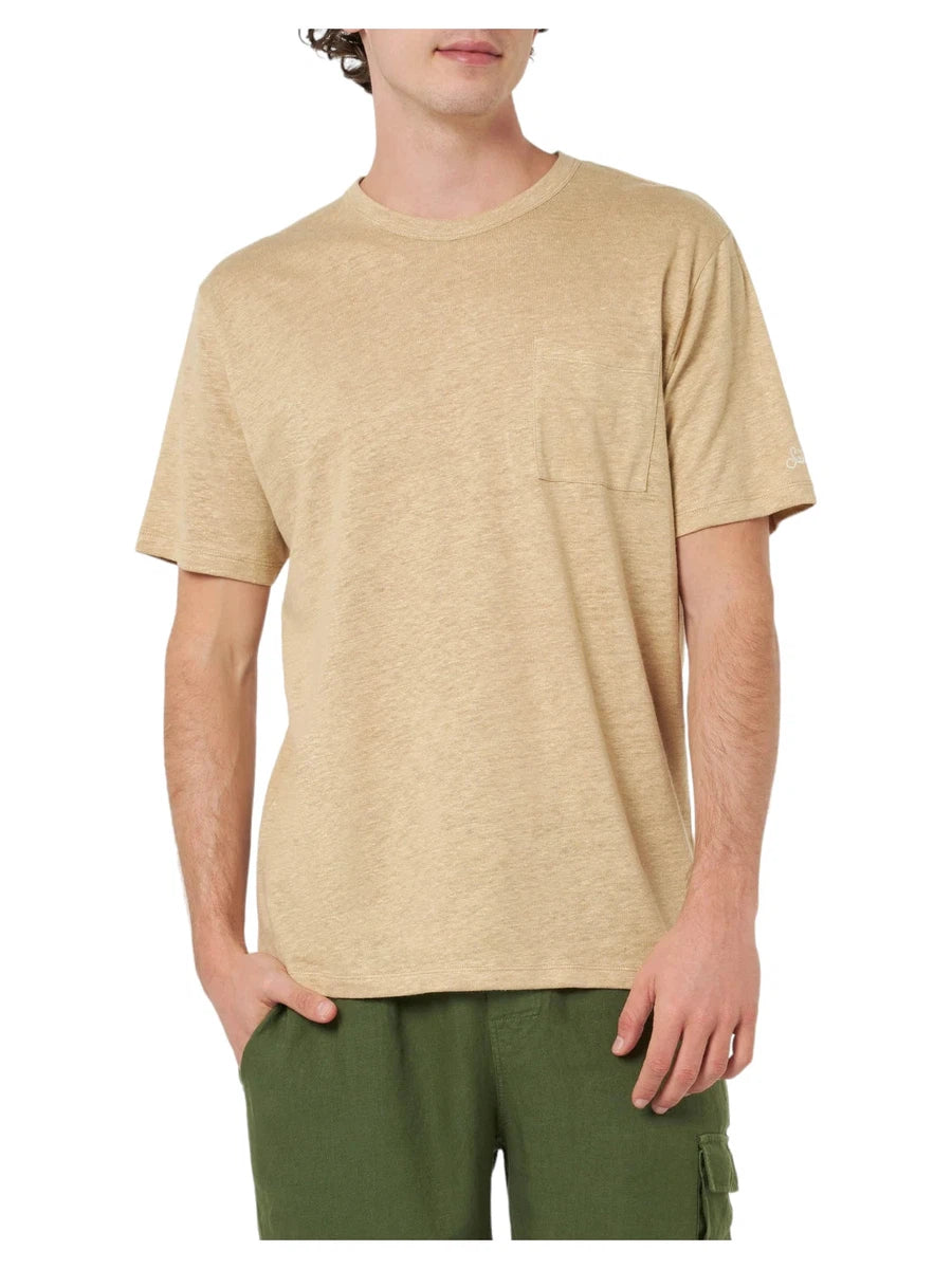 T-shirt Ecstasea in Lino con Taschino-Mc2 Saint Barth-T-shirt-Vittorio Citro Boutique
