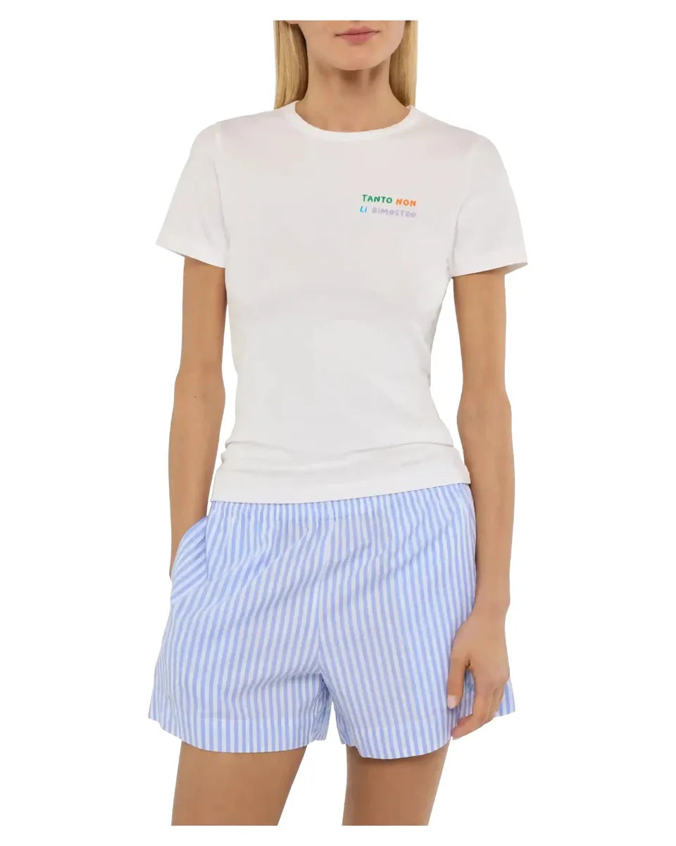 T-shirt Donna Saint Barth “Tanto Non Li Dimostro”-T-shirt-Mc2 Saint Barth-Vittorio Citro Boutique