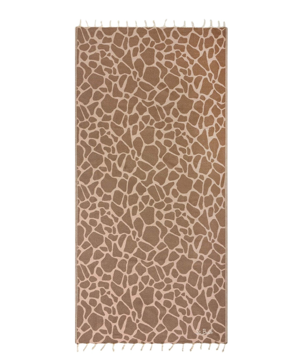 Telo Mare MC2 Saint Barth Animalier con Frange e Logo