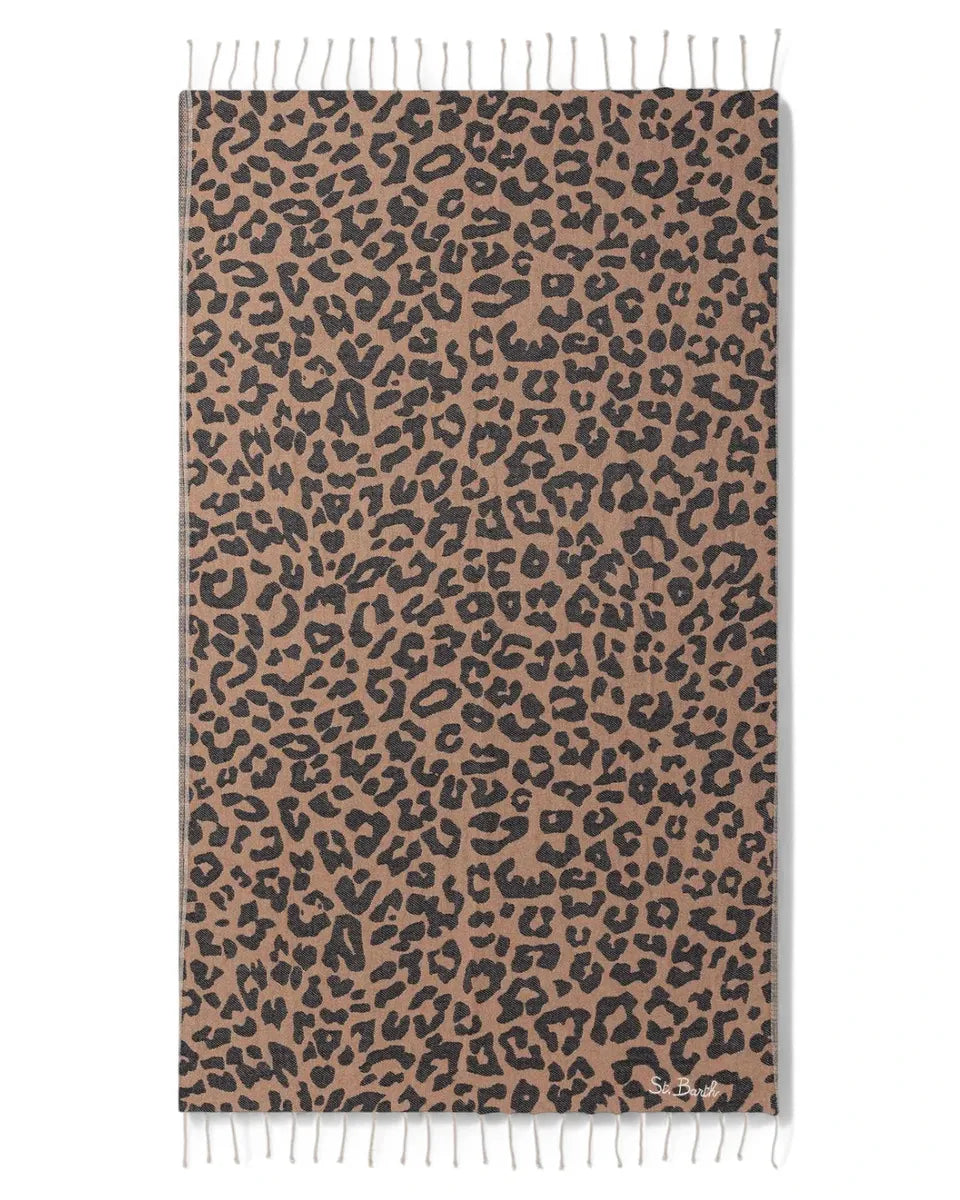 Telo Mare Fouta Animalier in Cotone Jacquard-Mc2 Saint Barth-Accessori mare-Vittorio Citro Boutique