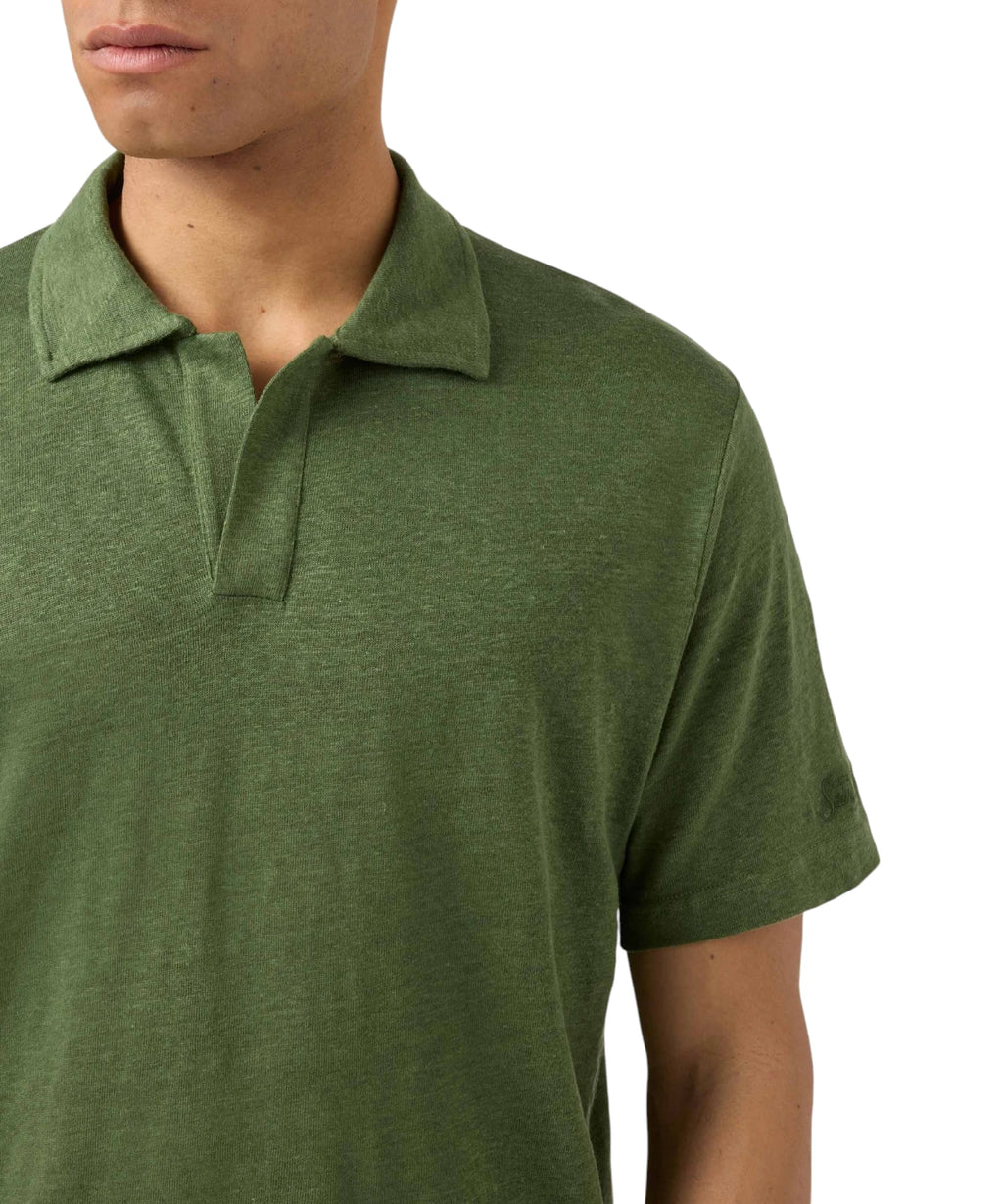 Men's MC2 Saint Barth Linen Polo Shirt