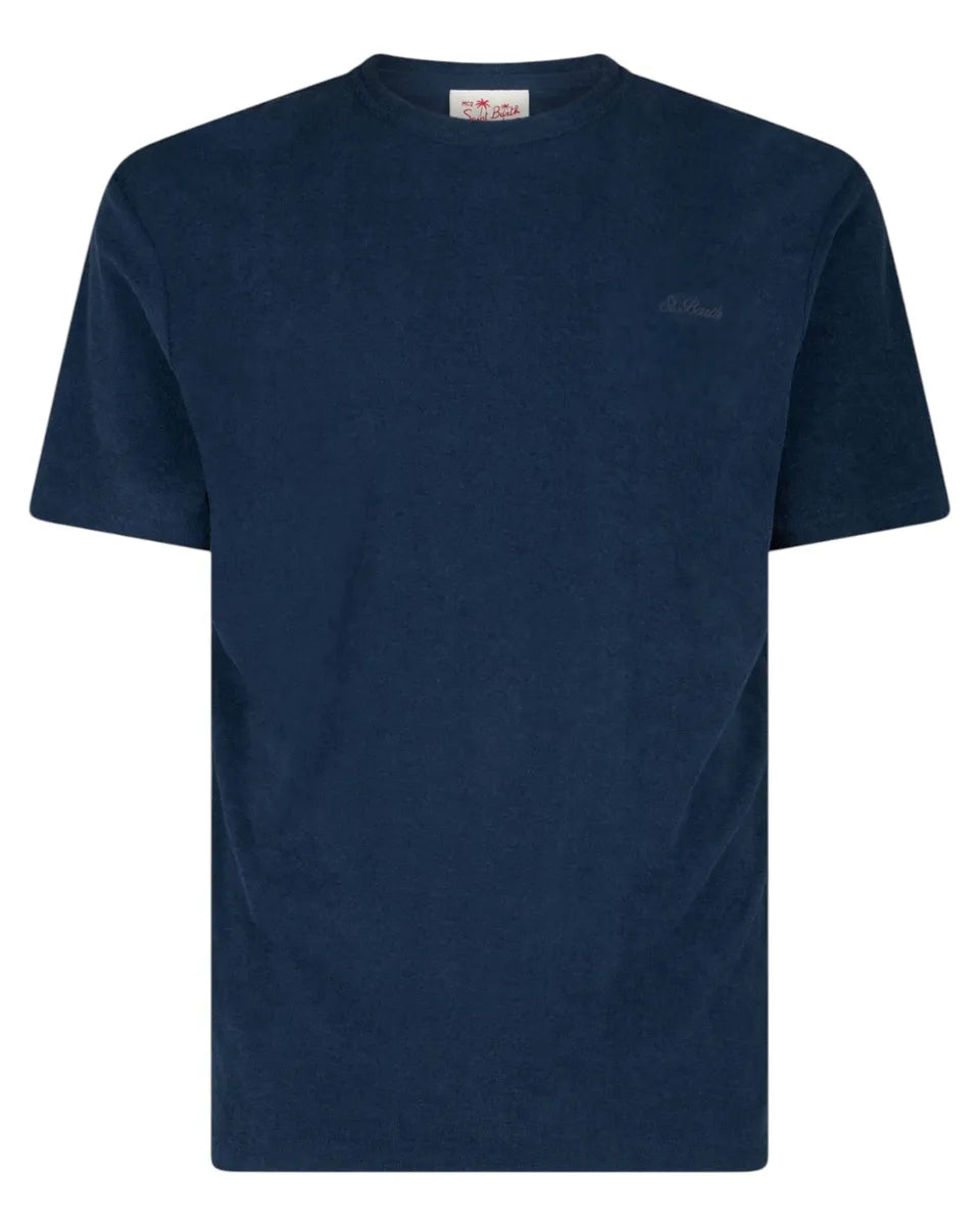 T-shirt Uomo in Spugna Gary con Ricamo St. Barth-Mc2 Saint Barth-T-shirt-Vittorio Citro Boutique