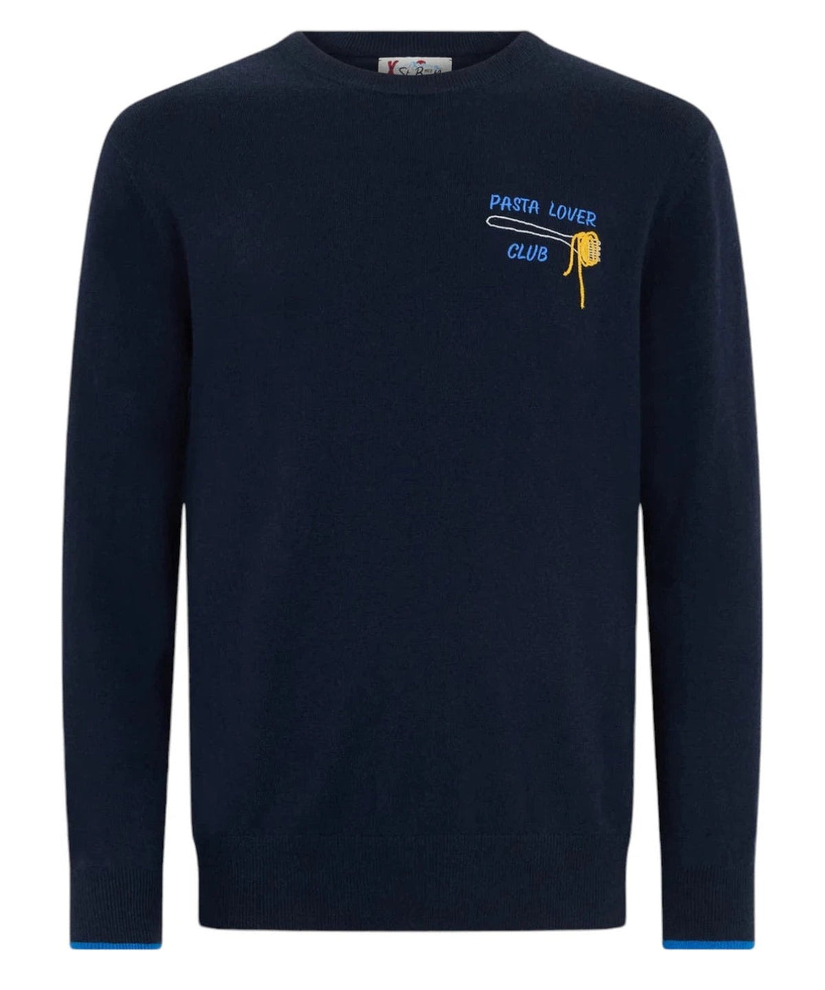 Maglione Heron Blu Pasta lover club-Mc2 Saint Barth-Maglieria-Vittorio Citro Boutique