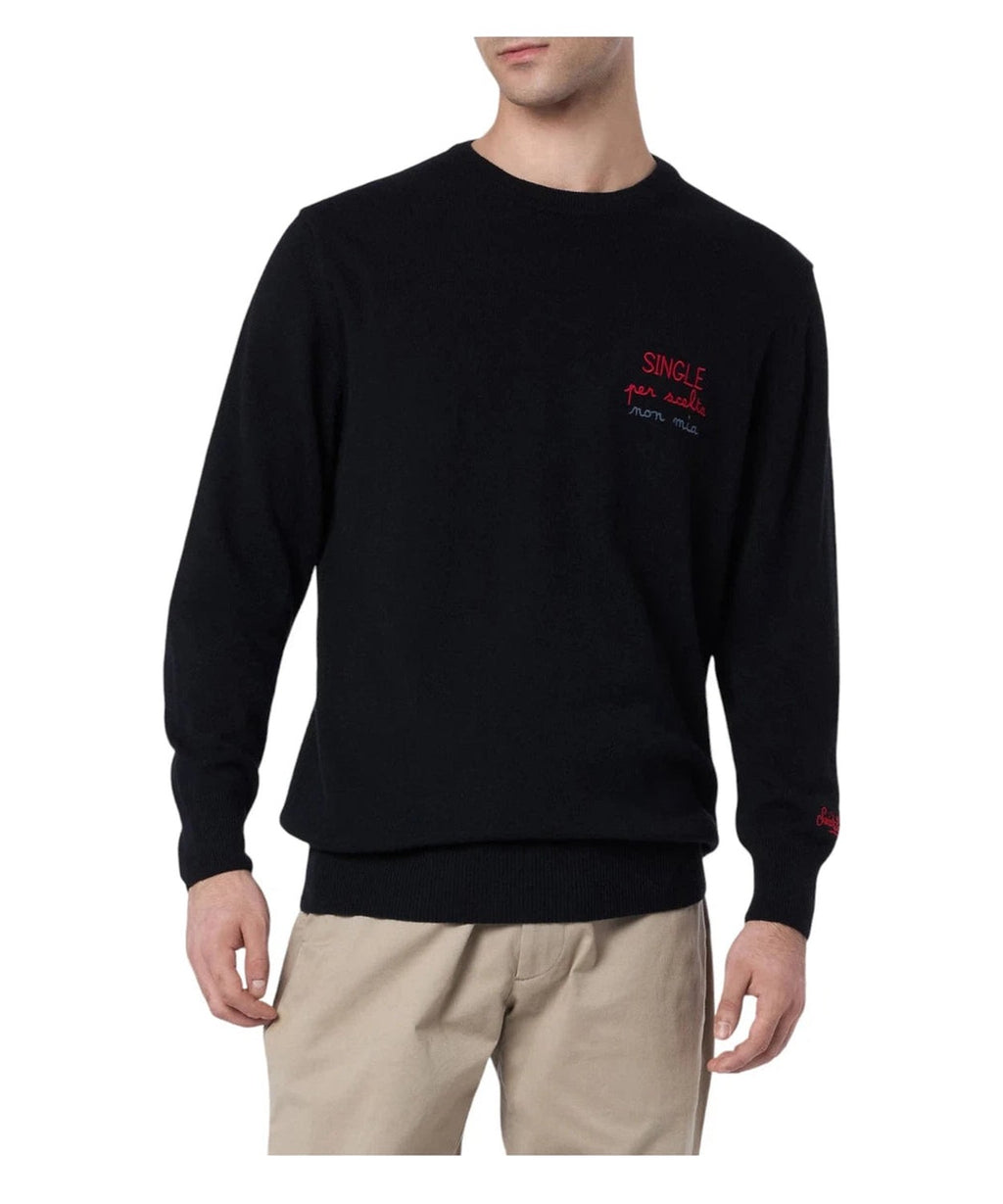Maglione Heron con Ricamo Single per Scelta-Mc2 Saint Barth-Maglieria-Vittorio Citro Boutique