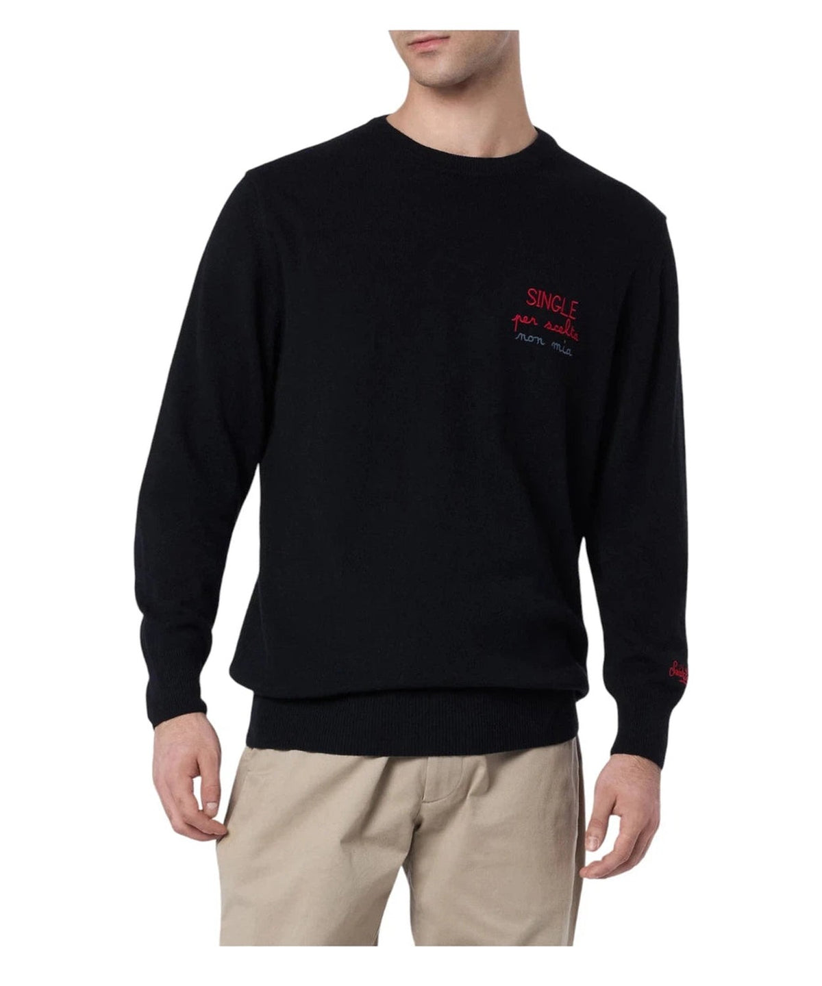 Maglione Heron con Ricamo Single per Scelta-Mc2 Saint Barth-Maglieria-Vittorio Citro Boutique