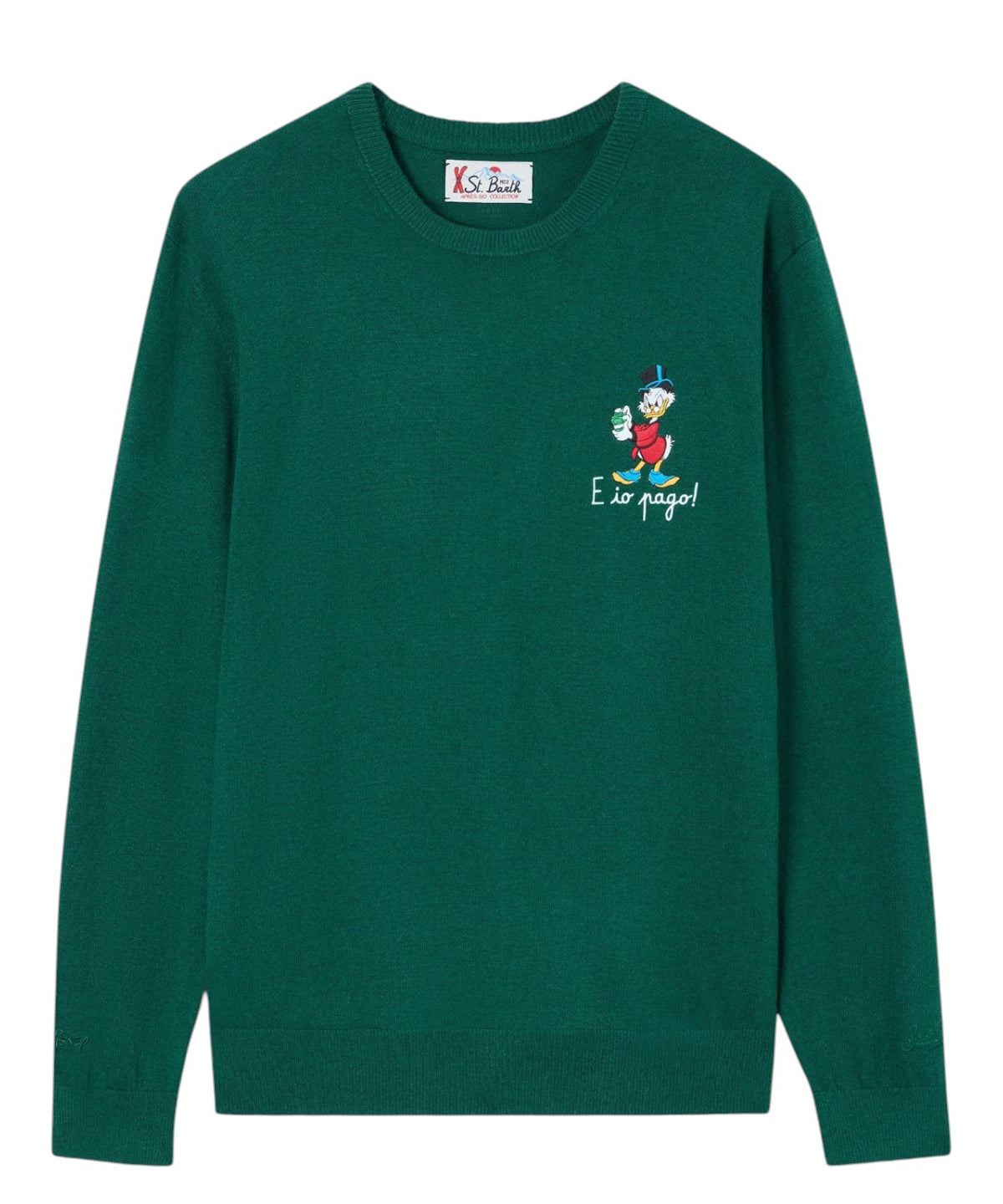 Mc2 Saint Barth Maglione Heron Light con Ricamo Zio Paperone