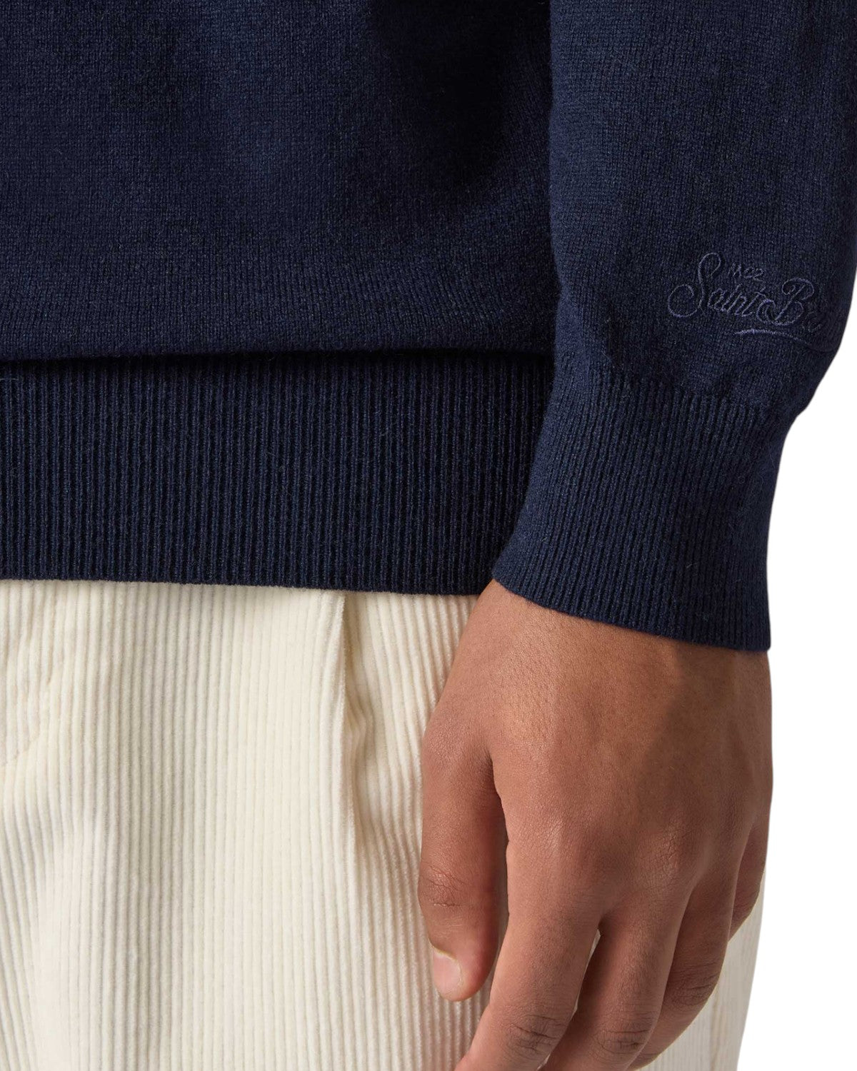 Maglione Heron Light con ricamo Zio Paperone-Mc2 Saint Barth-Maglieria-Vittorio Citro Boutique