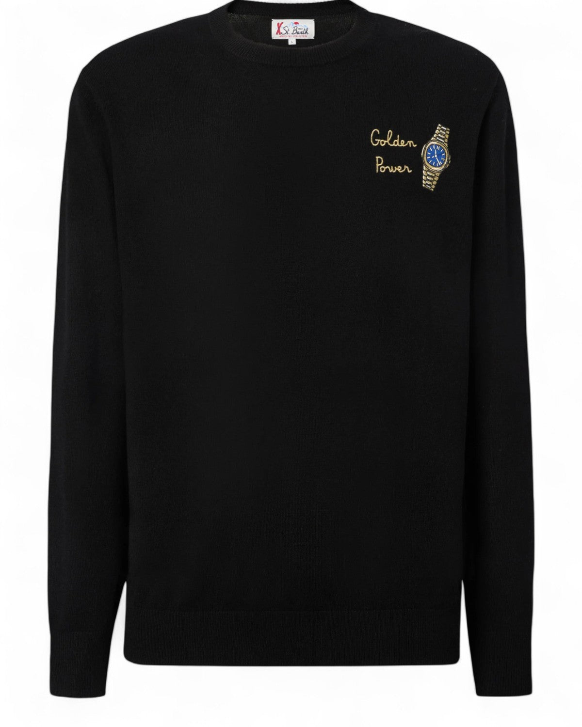 Maglione Heron Light con ricamo "Golden Power"-Mc2 Saint Barth-Maglieria-Vittorio Citro Boutique