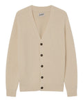 Cardigan in Lana con Scollo a V e Bottoni