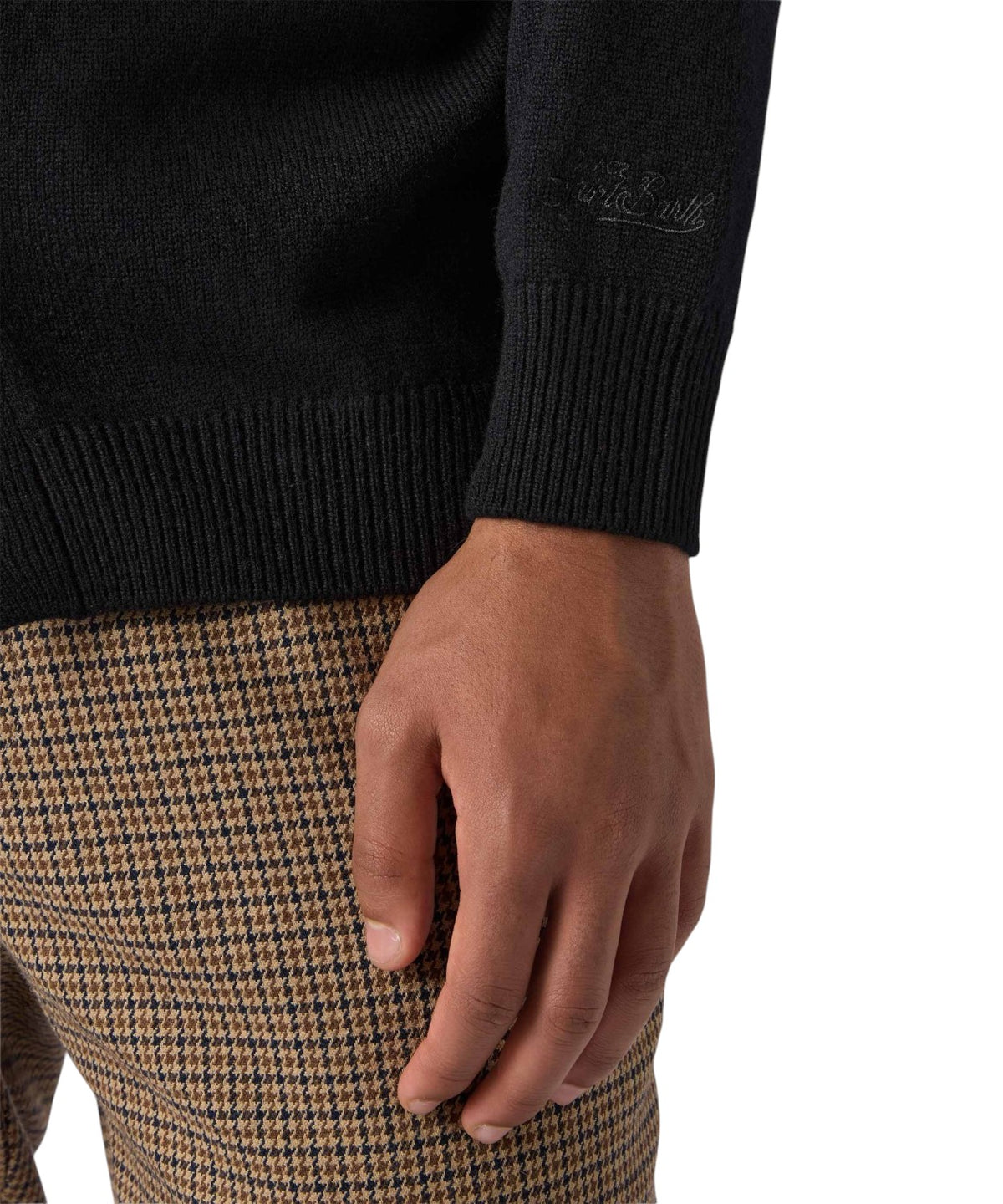 Herisson cardigan in pure English rib wool