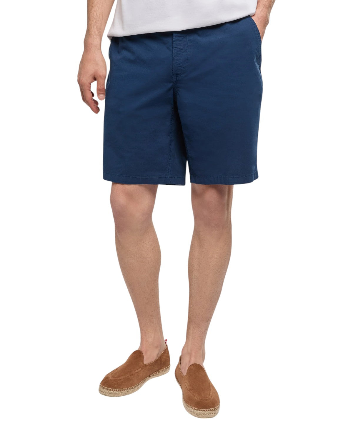 Herren-Bermuda Ischia aus sommerlicher Baumwolle in Navyblau