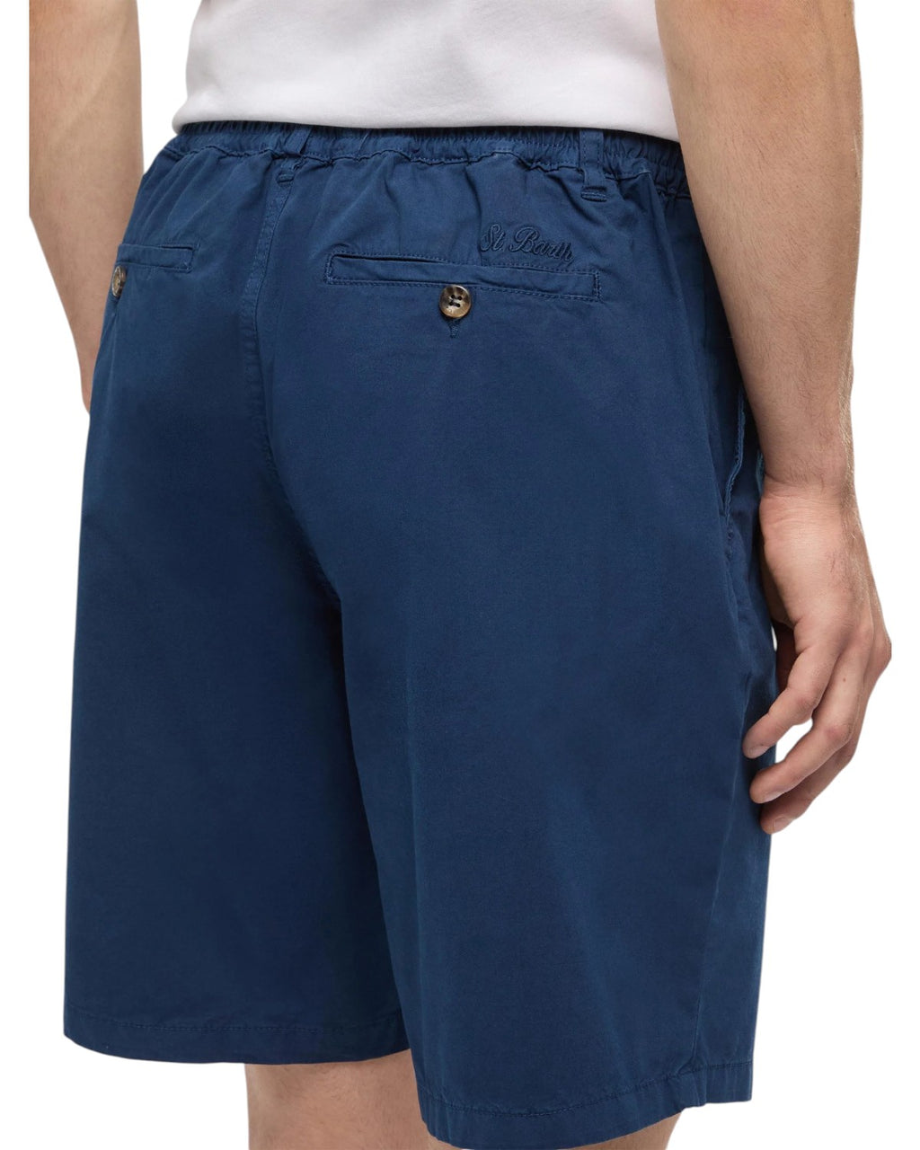 Herren-Bermuda Ischia aus sommerlicher Baumwolle in Navyblau