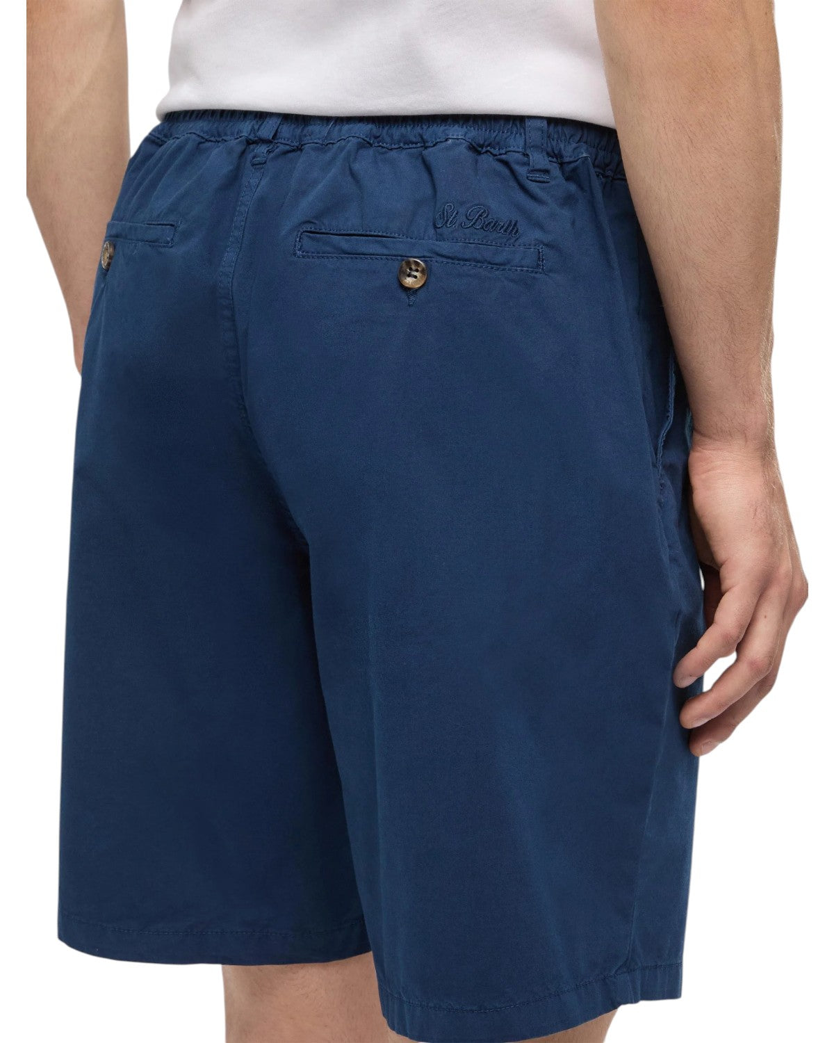 Herren-Bermuda Ischia aus sommerlicher Baumwolle in Navyblau