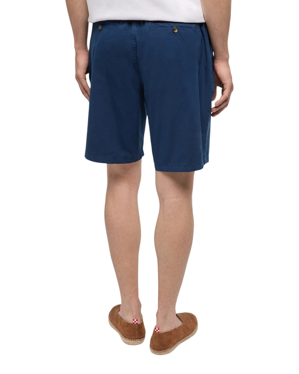 Herren-Bermuda Ischia aus sommerlicher Baumwolle in Navyblau