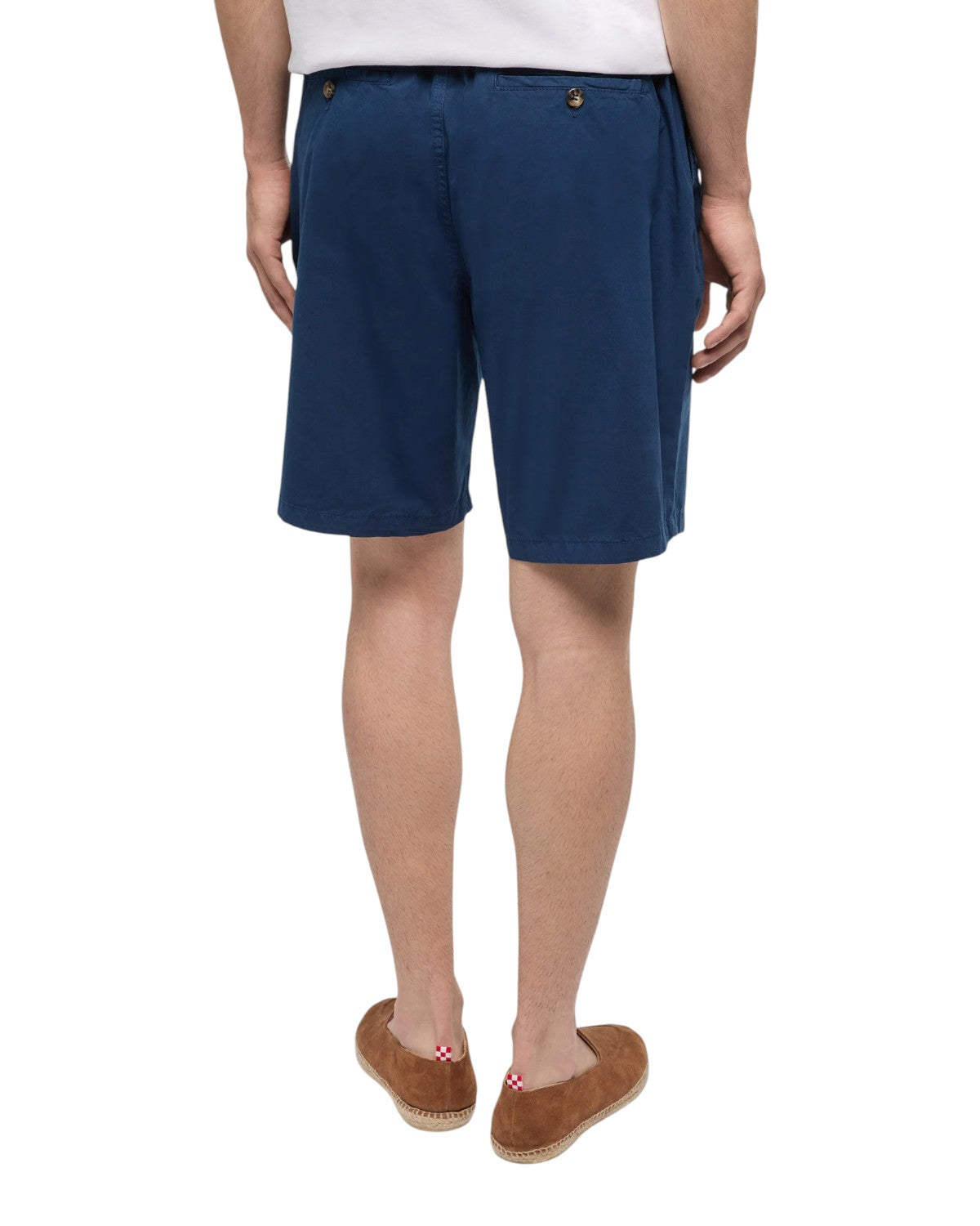 Herren-Bermuda Ischia aus sommerlicher Baumwolle in Navyblau