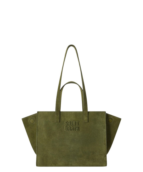 Jour Midi-taske i ruskind med logo