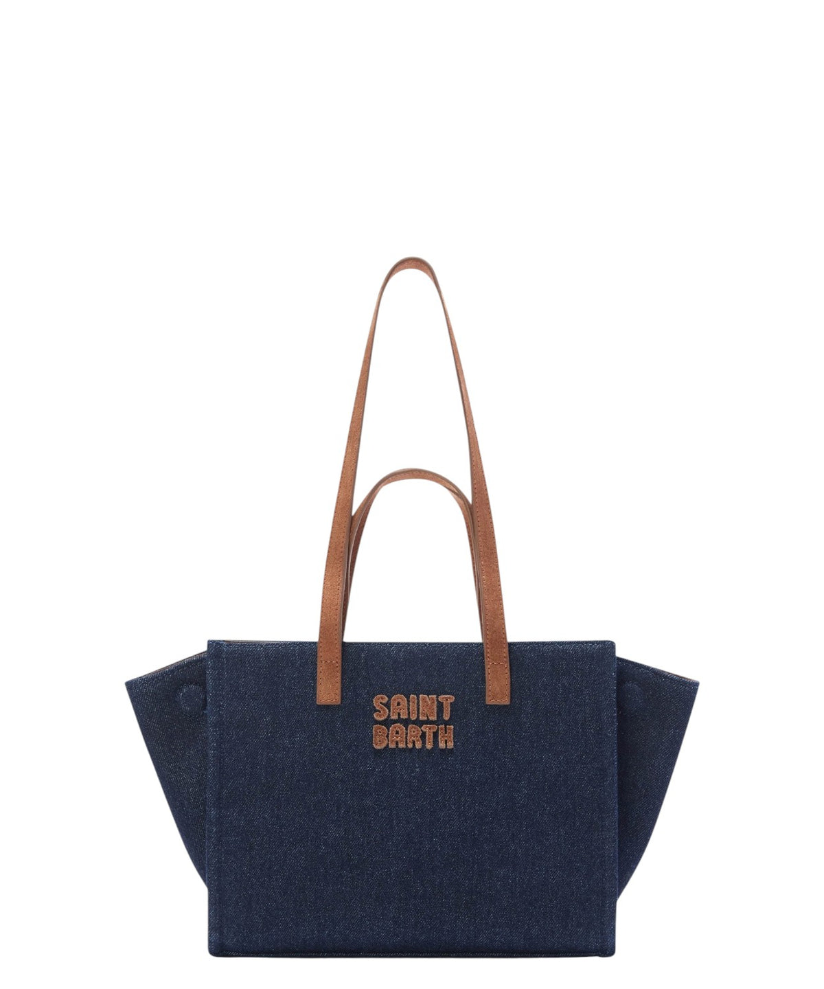 Kabelka MC2 Saint Barth Jour Midi ze semiše a denimu