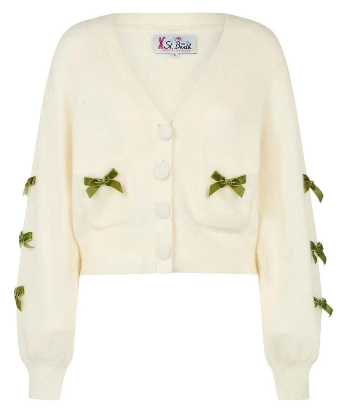 Cardigan da Donna Lyza Elasticizzato con Fiocchi-Mc2 Saint Barth-Maglieria-Vittorio Citro Boutique