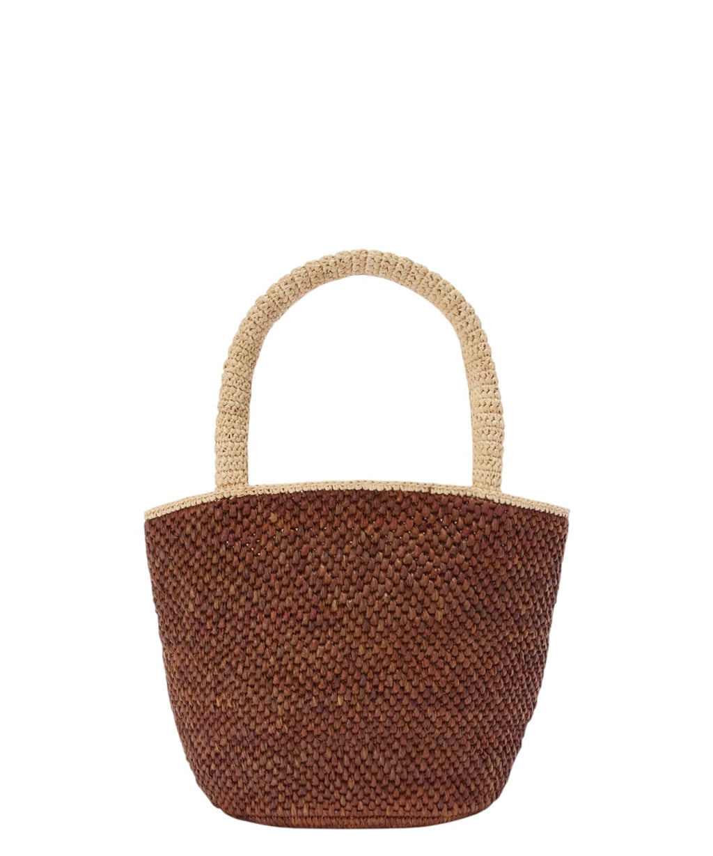 Borsa Marcy Mini Raffia Marrone per Look Estivi Eleganti