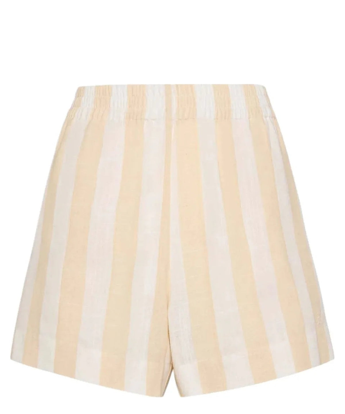 Shorts in Lino Meave a Righe Beige-Mc2 Saint Barth-Shorts-Vittorio Citro Boutique