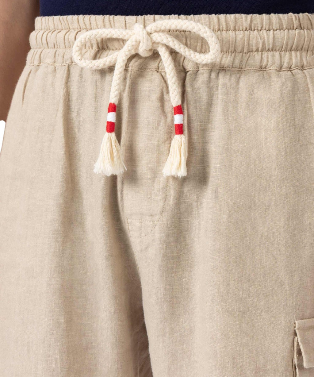 Bermudas de lino para hombre Marseille con cordón para mayor comodidad