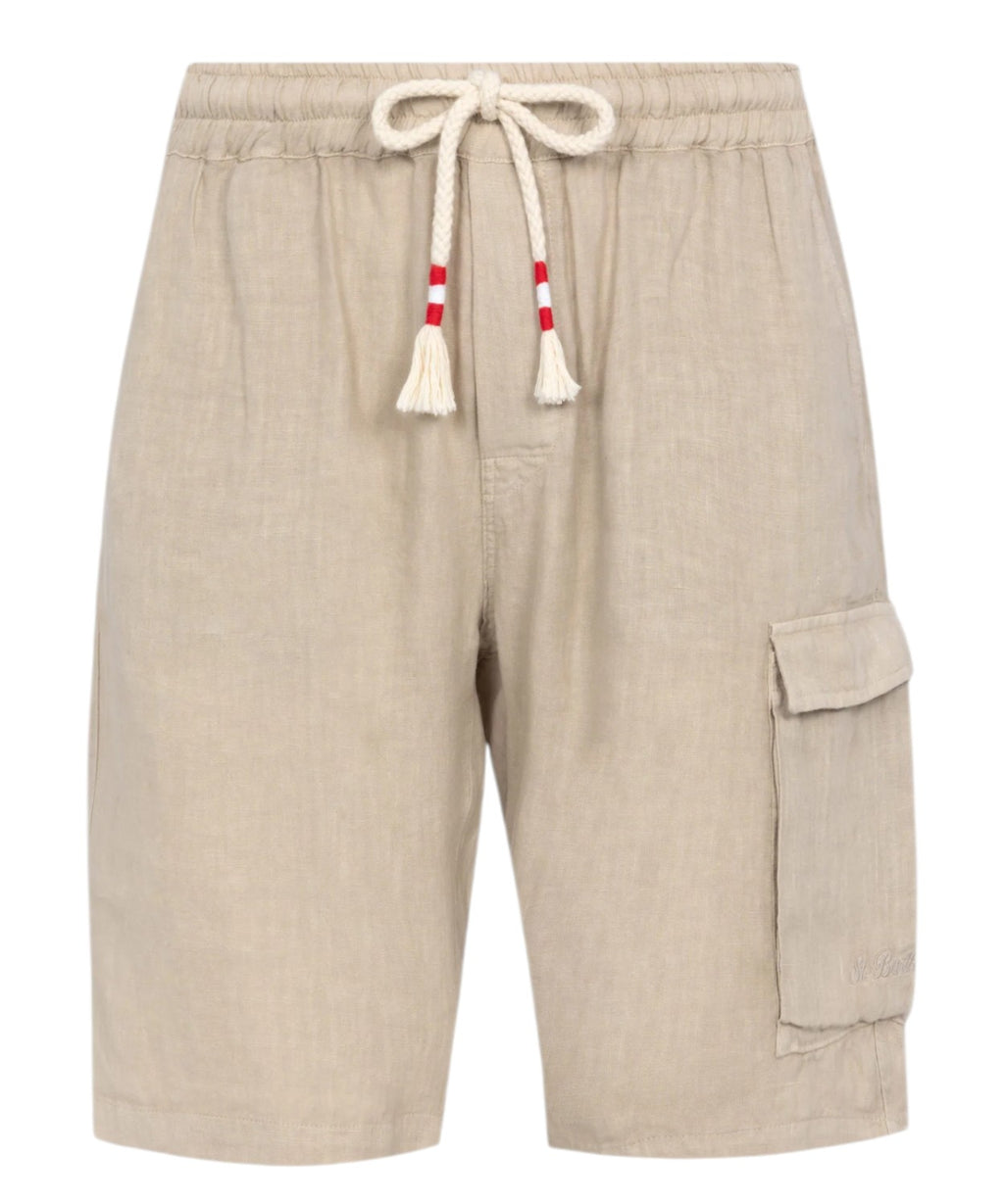 Bermudas de lino para hombre Marseille con cordón para mayor comodidad