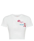 T-shirt con Ricamo Colorato "Shorts & Texani"-Mc2 Saint Barth-T-shirt-Vittorio Citro Boutique