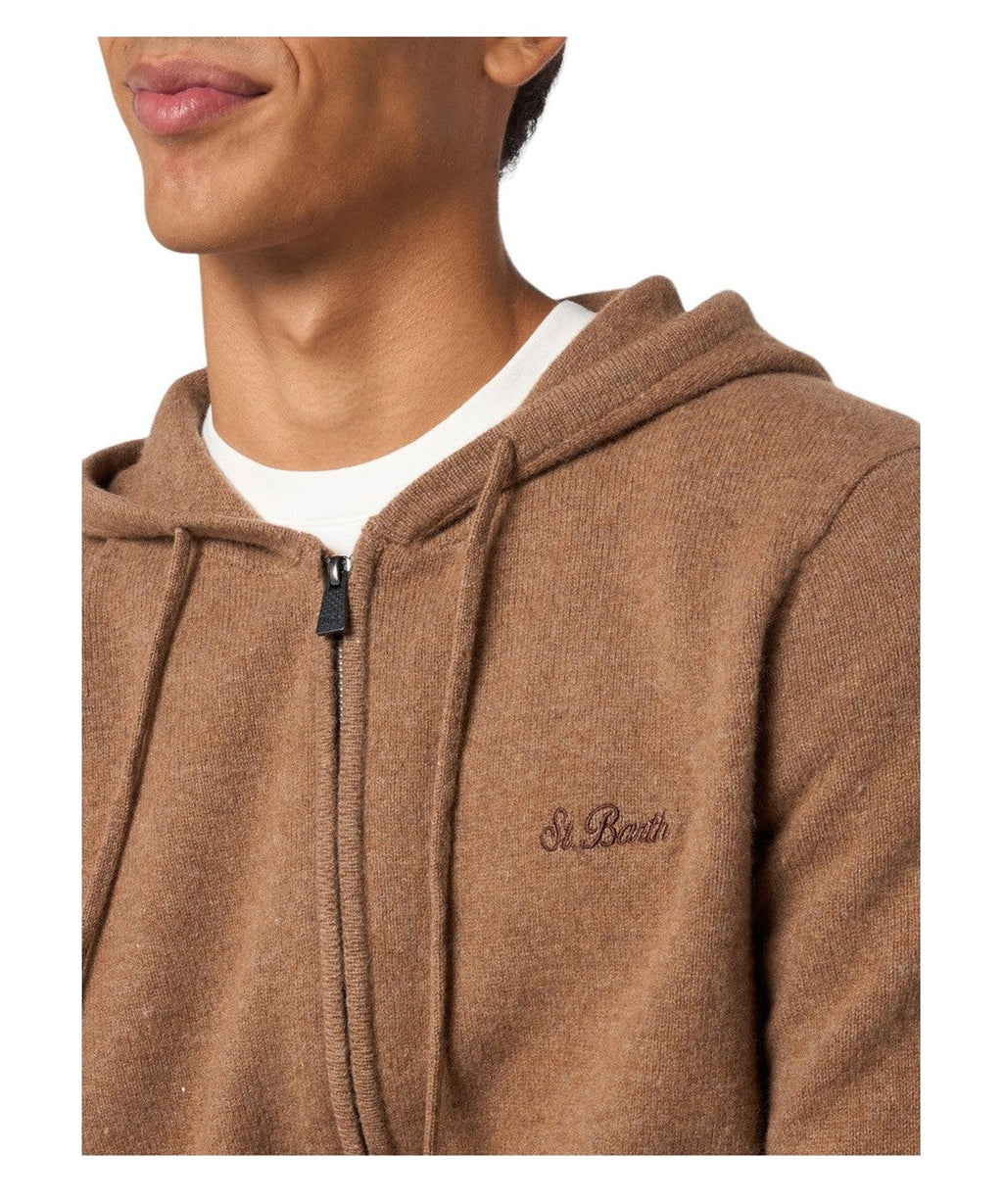Maglione con Cappuccio in Lana di Agnello Notting-Mc2 Saint Barth-Maglieria-Vittorio Citro Boutique