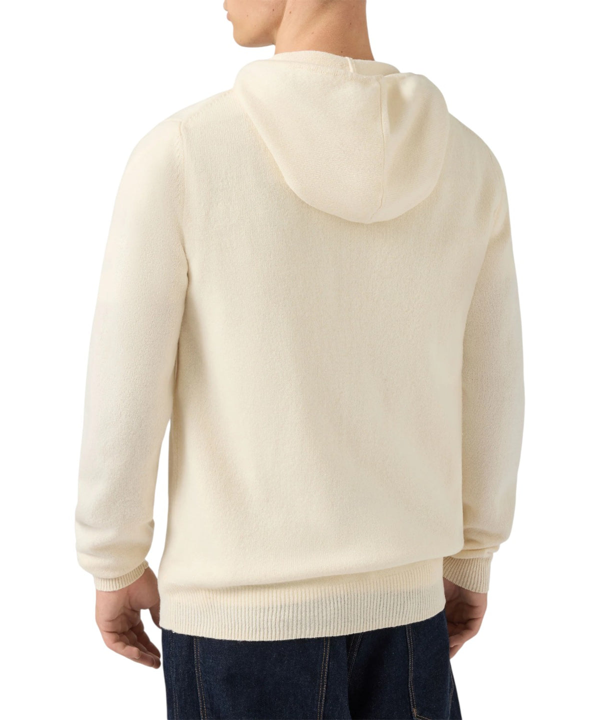 Notting hoodie in pure lambswool with zip
