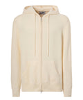 Notting hoodie in pure lambswool with zip