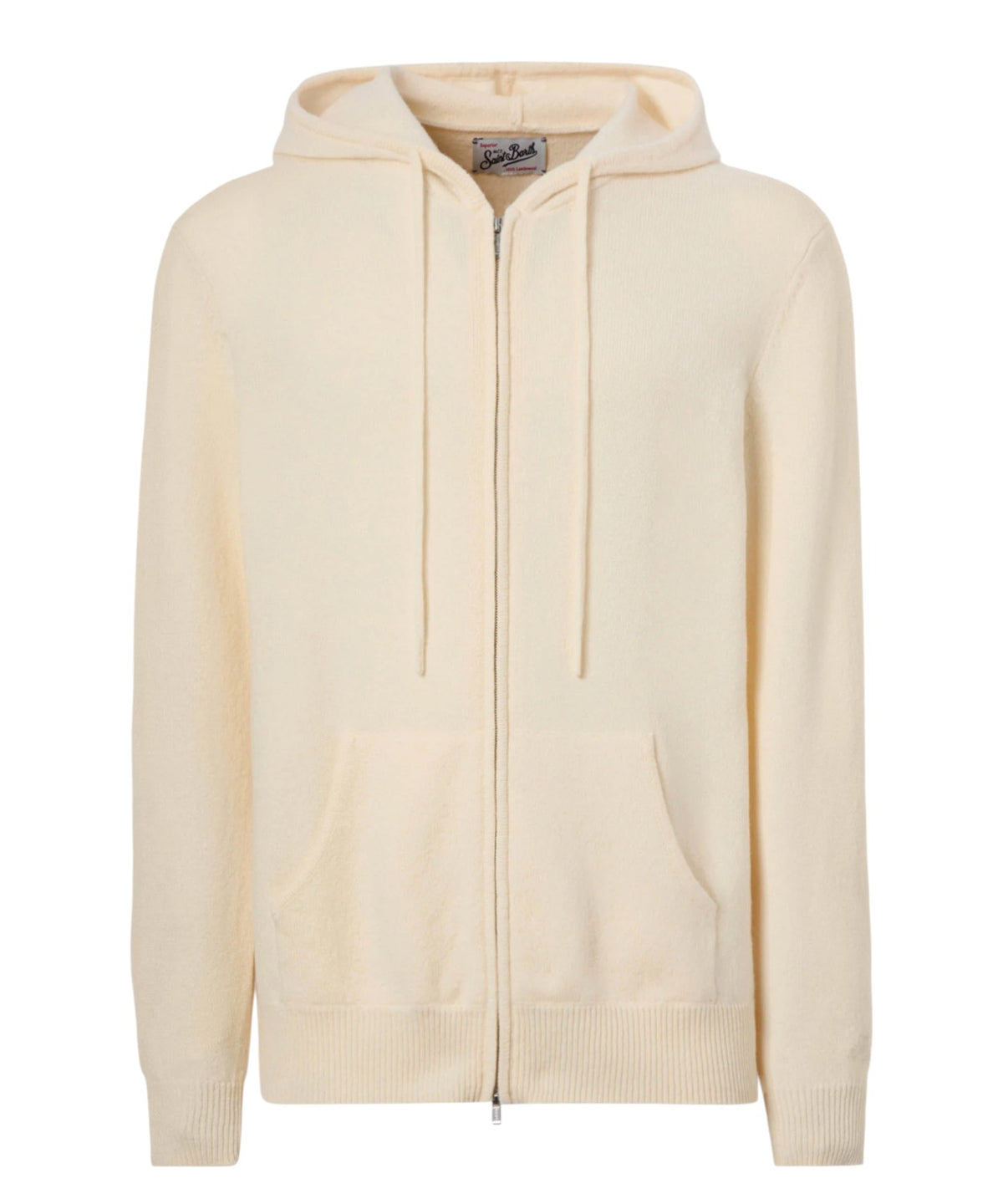 Notting hoodie in pure lambswool with zip