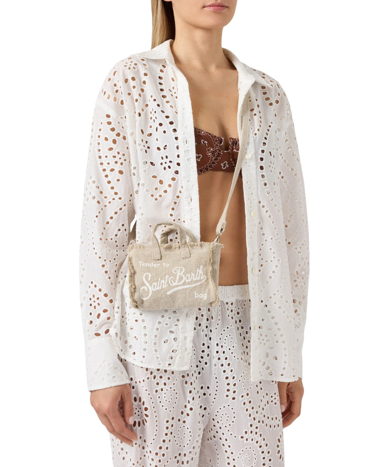 Phone Bag MC2 Saint Barth z lnu s logem